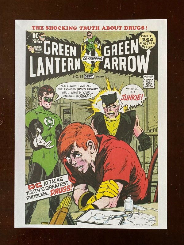 Green Lantern Arrow DC Comics poster by Neal Adams 