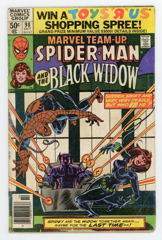 Marvel Team-Up #98 Marv Wolfman Spider-Man Black Widow FN