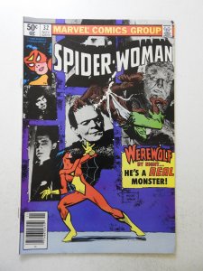 Spider-Woman #32 (1980) FN- Condition! stain bc