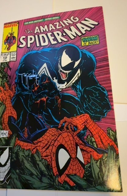 The Amazing Spider-Man #316 (1989) first venom signed by Todd Mcfarlane