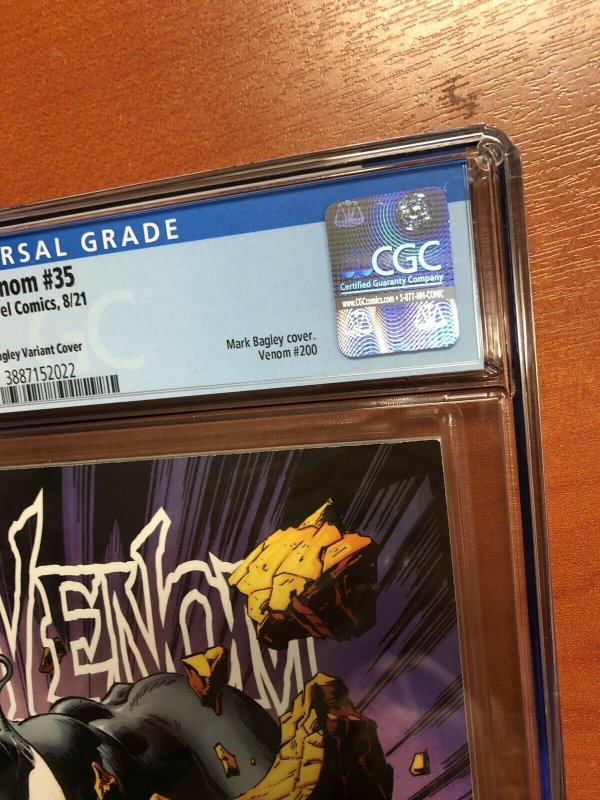 Venom # 35 (CGC 9.8) Bagley Variant Cover