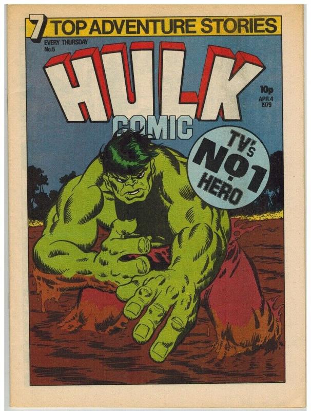 HULK (BRITISH WEEKLY) 5 VF-NM CAPT BRITAIN X-OVER IN BL