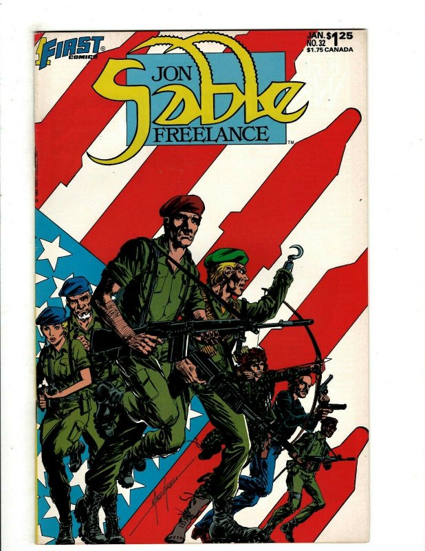 12 Jon Sable Freelance First Comics # 31 32 39 42 43 44 45 46 47 48 50 52 HG4