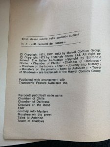 1973 TERRORE A COLAZIONE by Stan Lee VG 4.0 Eureka Corno Italian Paperback