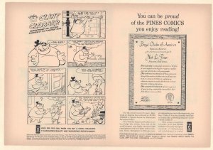 Heckle and Jeckle #28 Unused Comic Book Cover - Pines Comics (Grade 8.5) 1957