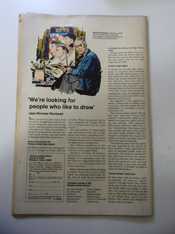 Sgt. Fury #81 (1970) GD Condition centerfold detached