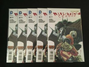 JUSTICE LEAGUE #35 Monsters of the Month Variant, Five Copies, VFNM Condition