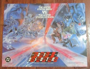 1987 SONIC DISRUPTORS 22x17 Promo Store Poster FN 6.0 Barry Crain / Steve Oliff