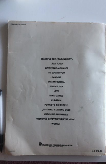 The John Lennon collection songbook 1983 64p