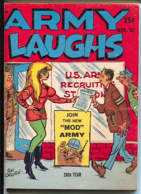 Army Laughs 11/1967-11/1967-cartoona & gags-Viet Nam-Wenzel-Orehek-VG/FN