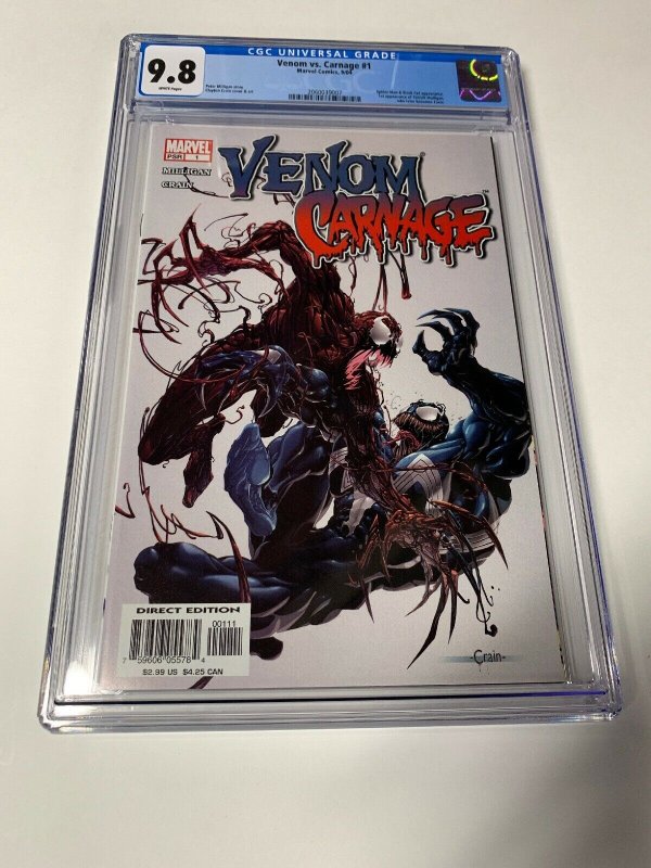 Venom Vs Versus Carnage 1 Cgc 9.8 1st Peter Mulligan Marvel