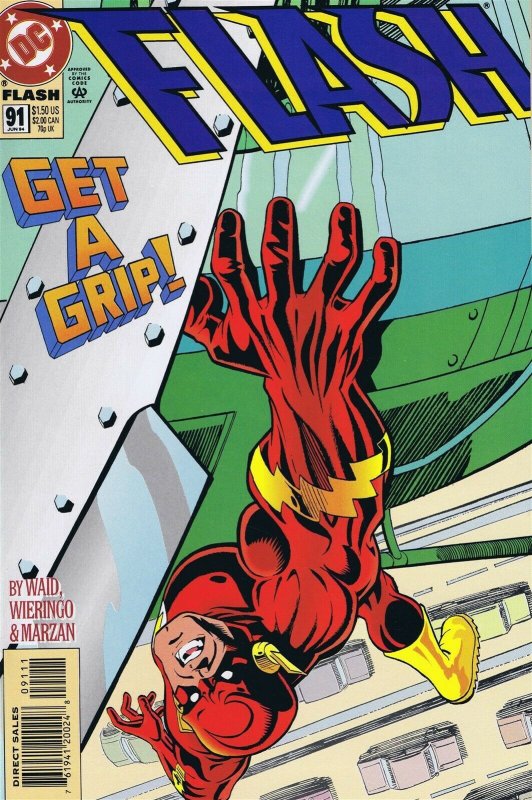 Flash #91 ORIGINAL Vintage 1994 DC Comics 1st Impulse Cameo
