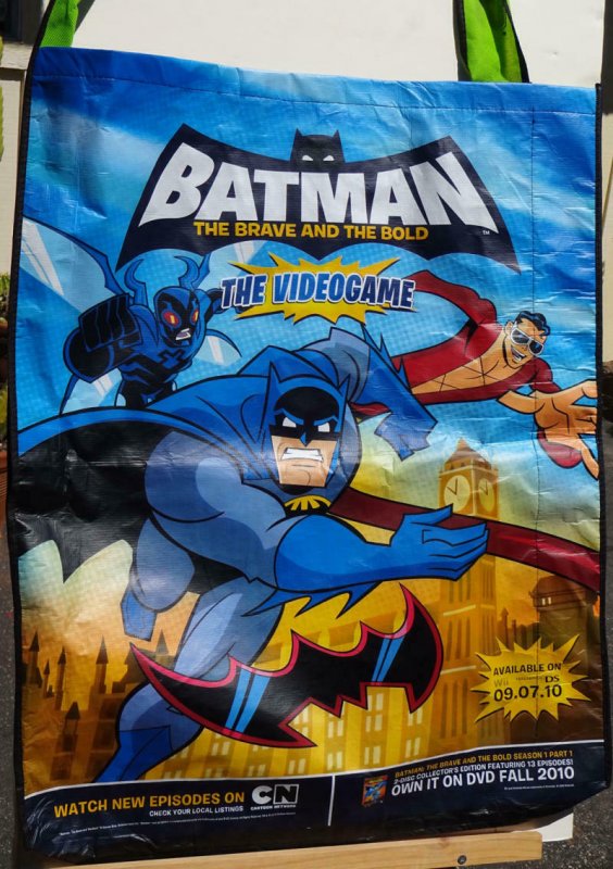 BATMAN BRAVE and the BOLD SDCC BAG, Tote, Swag, 2010,23x28, San Diego Convention