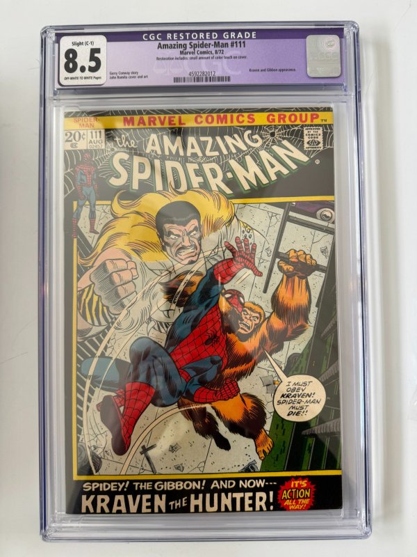 The Amazing Spider-Man # 111  CGC 8.5   (Marvel, 1972)