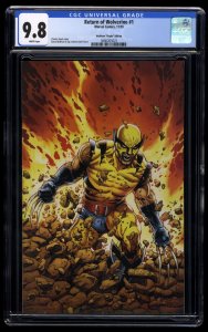 Return of Wolverine #1 CGC NM/M 9.8 White Pages 1:1000 McNiven Virgin Variant