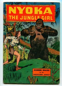 NYOKA THE JUNGLE GIRL #11 1947-FAWCETT-VG/FN