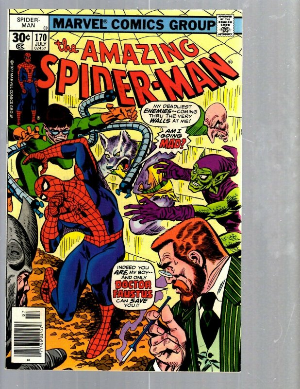 Amazing Spider-Man # 170 NM Marvel Comic Book MJ Vulture Goblin Scorpion TJ1