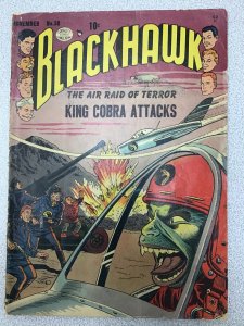 Blackhawk #58  (1952) Rare Golden Age! Classic War Comic!