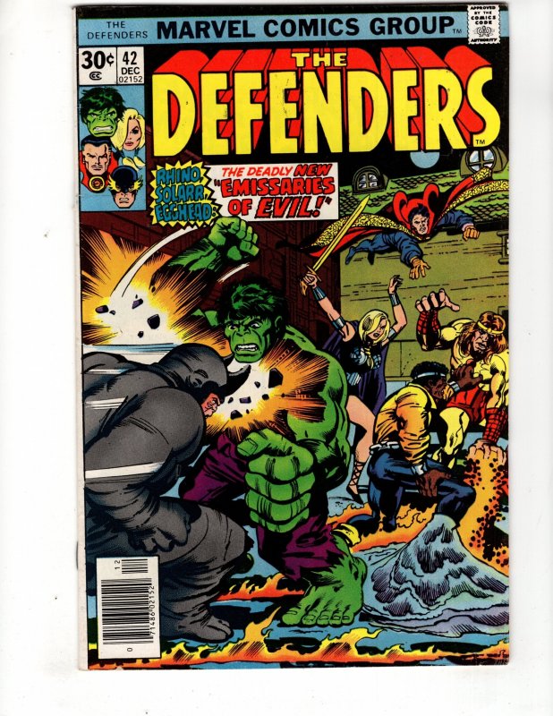 The Defenders #42 THE DEADLY NEW EMISASARIES OF EVIL! / ID#330