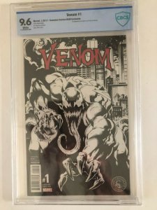 VENOM: #1 CBCS 9.6  1/17  MARVEL / SCORPION COMIC B&W EXCLUSIVE