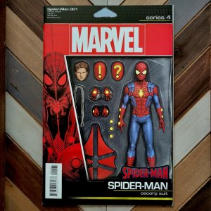 SPIDER-MAN #1 (Marvel 2019) Dan Slott Series OSCORP SUIT JTC Action Figure Cover