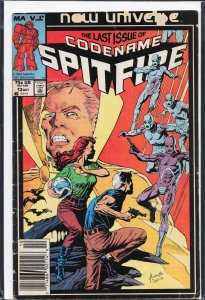 Codename: Spitfire #13 Newsstand Edition (1987) Spitfire