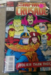 INFINITY CRUSADE  # 4 thanos  WARLOCK HER KISMET   jim starlin MEPHISTO HULK