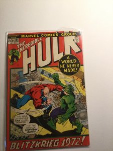 Incredible Hulk 155 Very fine vf 8.0 Marvel  
