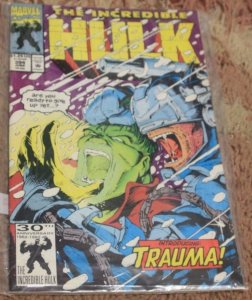 incredible hulk  # 394 1992 marvel DISNEY KEY 1st app trauma   PANTHEON