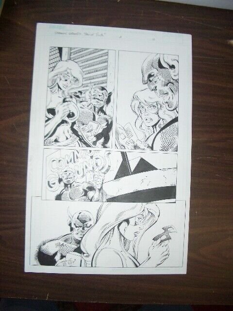 COMMON GROUNDS #3 PG 10-ORIGINAL COMIC ART--DAN JURGENS FN