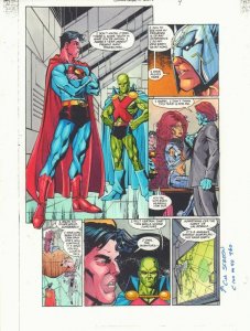Justice Leagues: Justice League of Aliens #1 p.9 Color Guide Art by John Kalisz