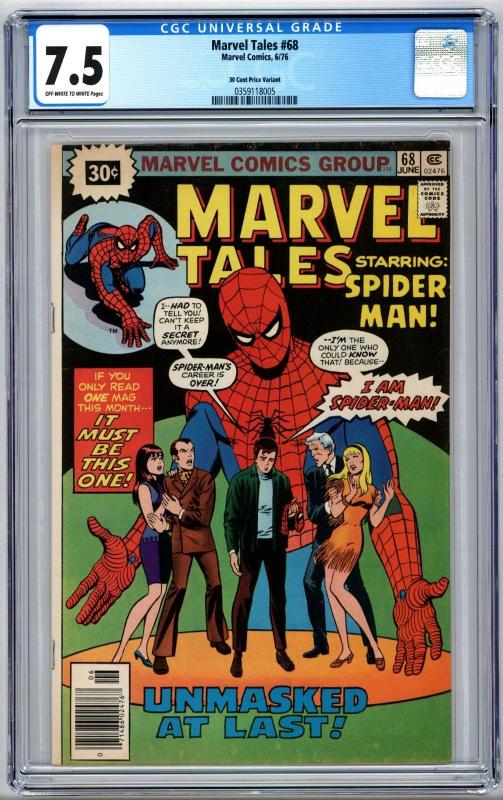 Marvel Tales #68 (Marvel, 1976) - 30 Cent Price Variant