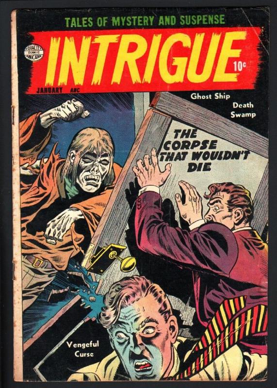 INTRIGUE #1-JACK COLE-PRE-CODE HORROR-1955