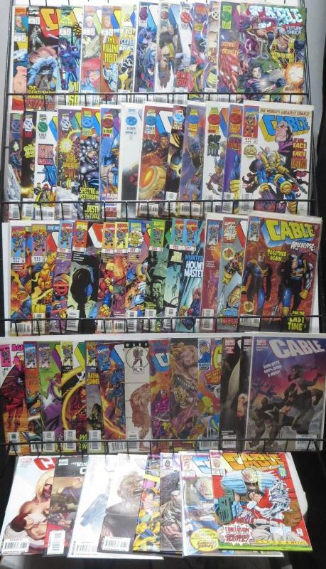 CABLE COLLECTION!60 issues! X-MEN from the future do some killing! FINE/+