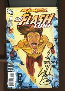 Flashpoint: Kid Flash-Lost #1-3 LOT -Issue 1 Signed by Sterling Gates (9.2) 2011