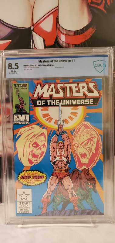 Masters of the Universe #1 CBCS 8.5 VF+ 1986 Marvel/Star Skeletor He-Man