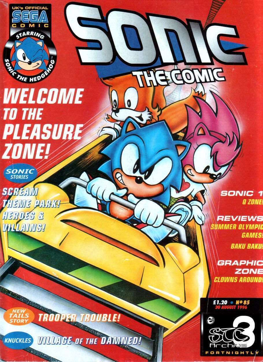 Sonic the Comic #134A FN; Fleetway Quality, Hedgehog with bag tag bonus -  1998