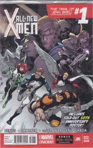 All-New X-Men #22 (with poster) VF/NM ; Marvel | Trial of Jean Grey 1