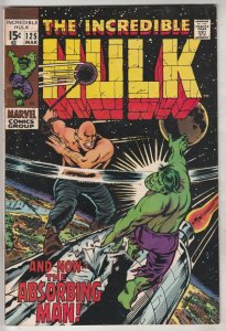Incredible Hulk #125 (Mar-70) VF/NM High-Grade Hulk