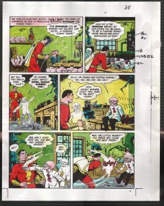 Hand Painted Color Guide-Capt Marvel-Shazam-C35-1975-DC-page 28-Dr Sivana-VG/FN