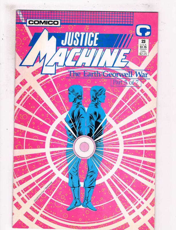 Justice Machine #23 NM Comico Comics Comic Book 1988 DE25