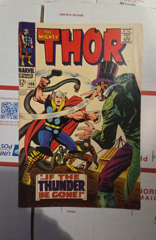 Thor #146 (1967)if thunder be gone.. masters of crime answer loki