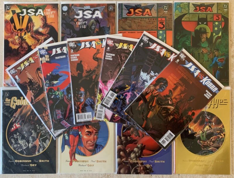 JSA: THE LIBERTY FILE 1-2, UNHOLY THREE 1-2, GOLDEN AGE 1-4, VS. KOBRA 1-6