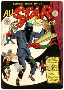 All Star Comics #25 1945- Justice Society- Green Lantern Flash Wonder Woman VF