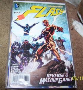 Flash COMIC # 34 (October 2014, DC) NEW 52 + PRE REBIRTH MASHUP GANG 