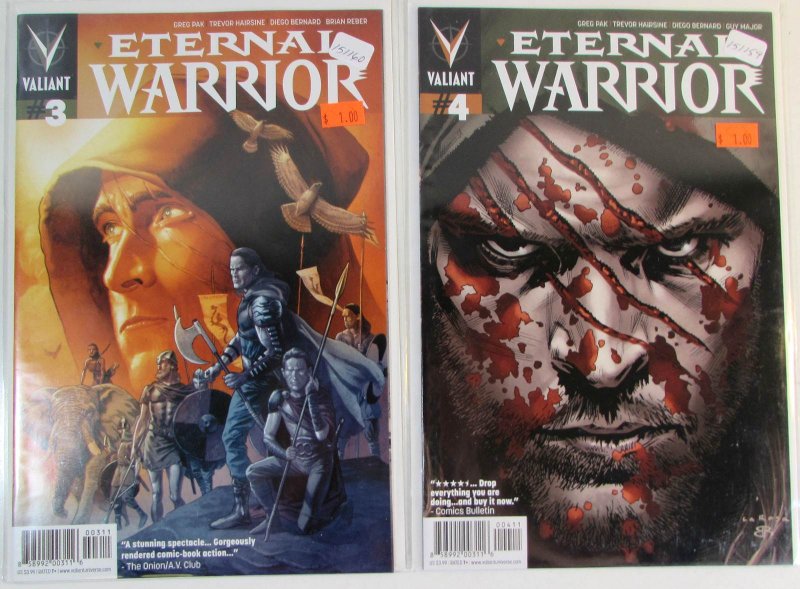 2013 Eternal Warrior Lot of 2 #3, 4 Valiant Comics NM 1st Print Comic Books