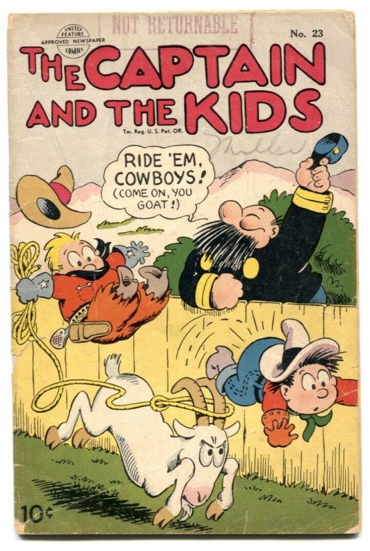 Captain and the Kids #23 1951- Golden Age comic VG