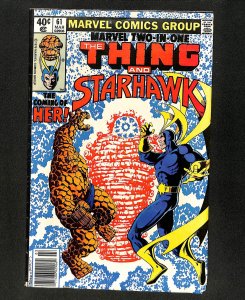Marvel Two-In-One #61 1st HER! Starhawk!