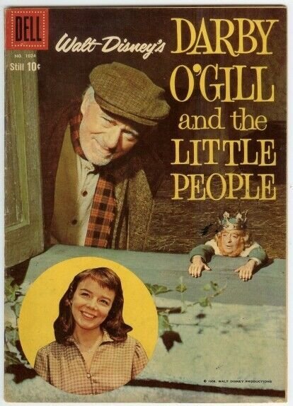 DARBY OGILL AND THE LITTLE PEOPLE (1959) F.C.1024 VG-F COMICS BOOK