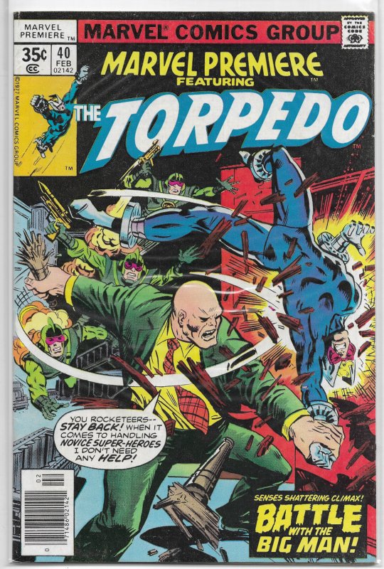 Marvel Premiere   #40 FN Torpedo, Wolfman/Brown